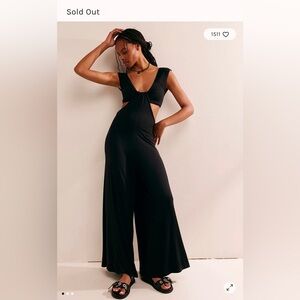 Free People Beach Mariah One Piece Cutout Jumpsuit Size Medium